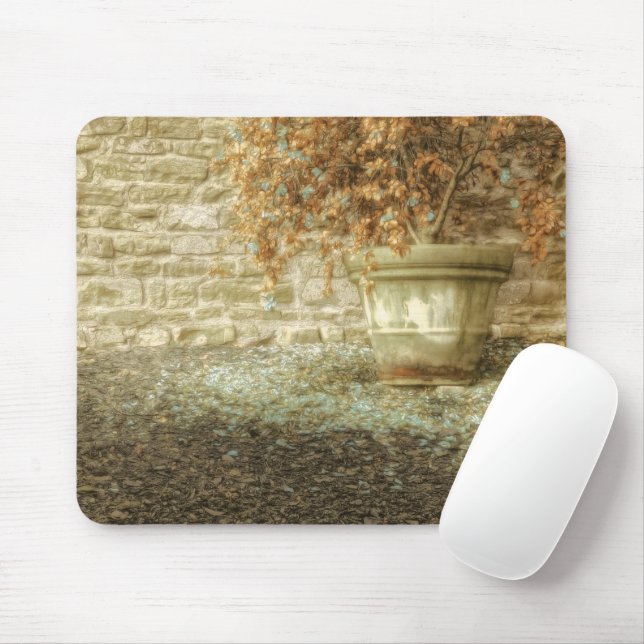 Rustic Autumn Garden Mouse Pad (With Mouse)