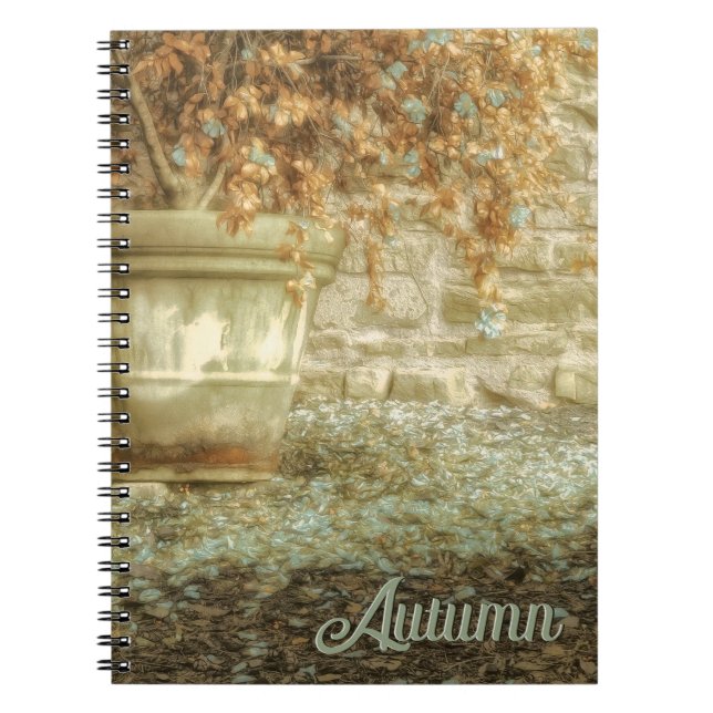 Rustic Autumn Garden Notebook (Front)