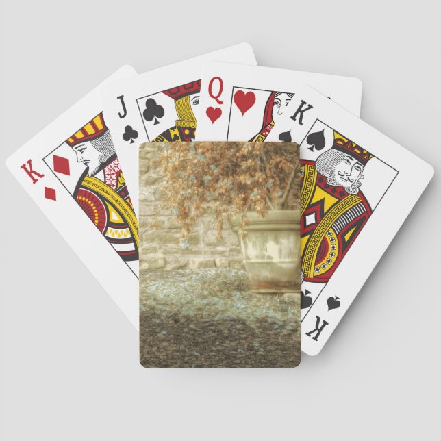 Rustic Autumn Garden Playing Cards (Back)