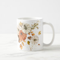 Rustic Autumn Harvest Pumpkin Coffee Mug