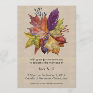 Rustic Autumn Invitation