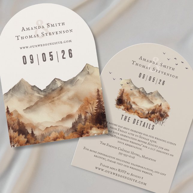 Rustic autumn landscape details enclosure Card (Creator Uploaded)