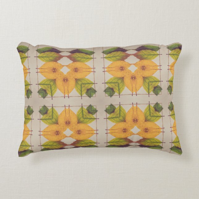 Rustic Autumn Leaves  Decorative Cushion (Front)