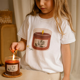 Rustic Autumn Magnolia Candle  T-Shirt