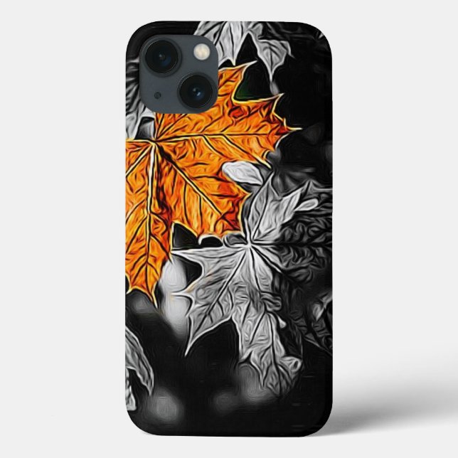 Rustic Autumn Maple Leaf Case-Mate iPhone Case (Back)