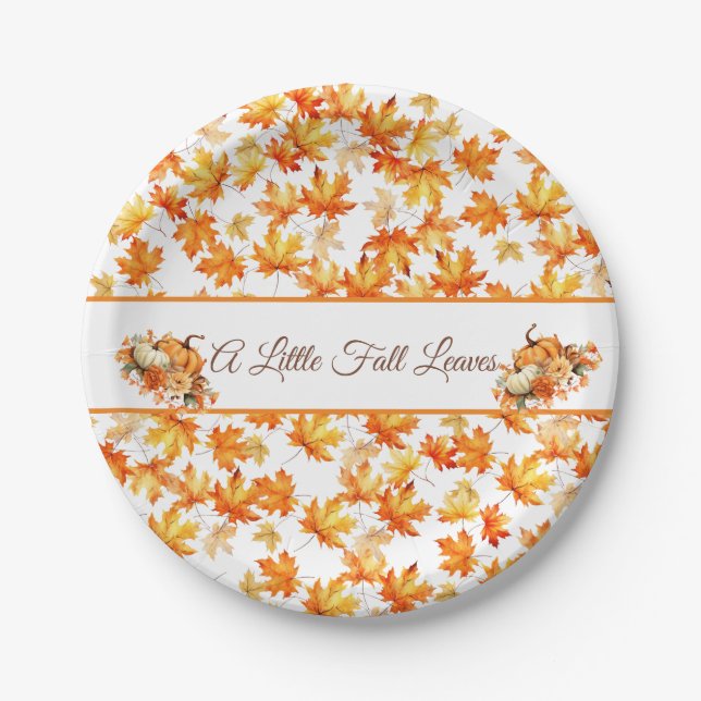 Rustic Autumn  Paper Plate (Front)