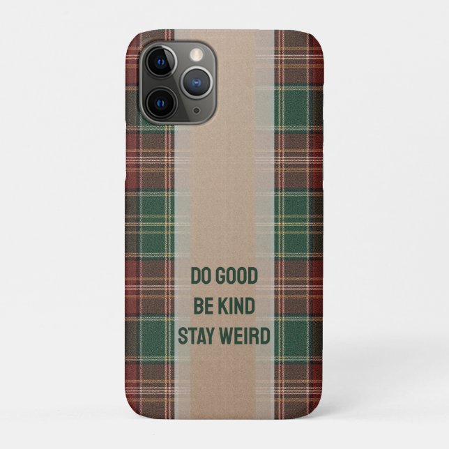 Rustic Autumn Plaid Case-Mate iPhone Case (Back)