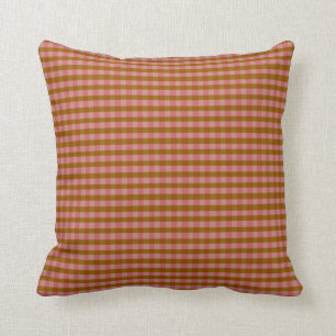 Rustic Autumn Plaid Geometric Pattern   Cushion