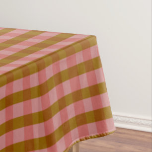 Rustic Autumn Plaid Geometric Pattern   Tablecloth