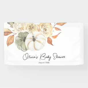 Rustic Autumn Pumpkin Baby Shower Banner
