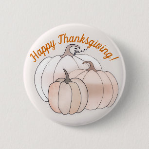 Rustic Autumn Pumpkins  6 Cm Round Badge