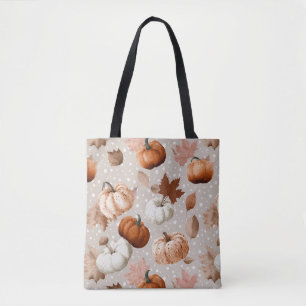 Rustic Autumn Pumpkins & Fall Leaves (2) Tote Bag