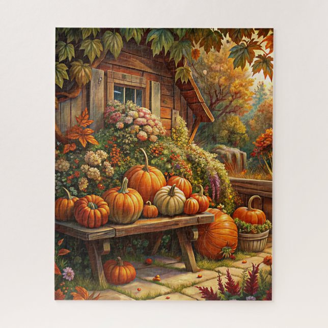 Rustic Autumn Puzzle (Vertical)