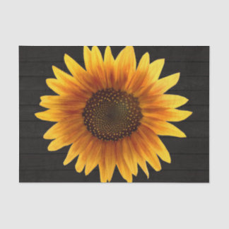 Rustic Autumn Sunflower Tissue Paper