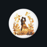 Rustic Autumn Wedding Magnet<br><div class="desc">A charming rustic magnet perfect for autumn weddings! Featuring warm fall tones and elegant design,  it makes a beautiful wedding favour or keepsake. A lovely touch for seasonal celebrations.</div>