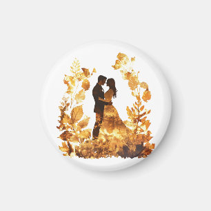 Rustic Autumn Wedding Magnet