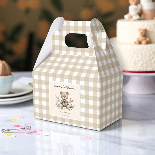 Rustic Baby Shower Favour Boxes Neutral woodland  (Creator Uploaded)