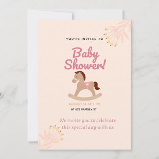 Rustic Baby Shower Invitation | Editable Template
