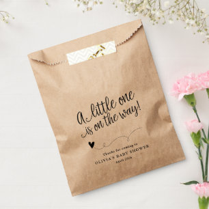 Rustic Baby Shower, Kraft, Gender Neutral Favour Bag