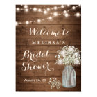 Rustic Baby's Breath String Lights Bridal Shower