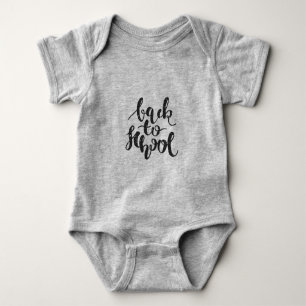 Rustic Back to School Baby Bodysuit