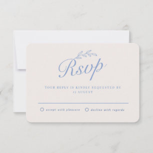 Rustic Backyard Botanical Leaf Hand Script Wedding Invitation