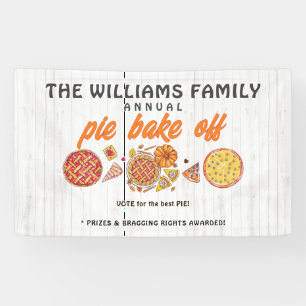 Rustic Bake Off Family Pumpkin Pie Competition Banner