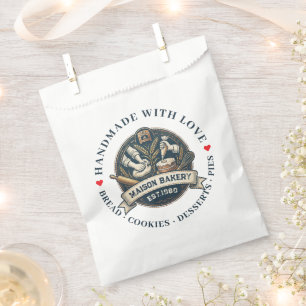 Rustic Bakery Store Pastry Dessert Sweet Cake Shop Favour Bag