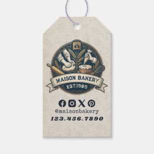 Rustic Bakery Store Pastry Dessert Sweet Cake Shop Gift Tags