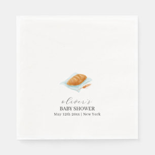 Rustic Baking Bun In The Oven Baby Shower  Napkin