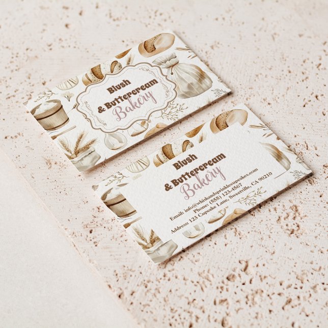 Rustic Baking Business Card (Creator Uploaded)