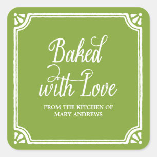 Rustic Baking   Holiday Baked Goods Stickers