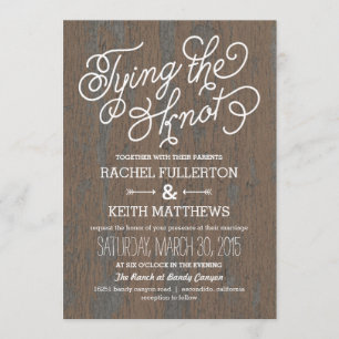 Rustic Bark Wedding Invitations