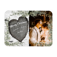 Rustic Bark Wood Heart Eucalyptus Greenery