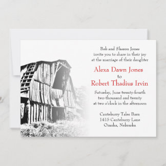 Rustic Barn 2 Wedding Invitation