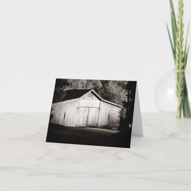 Rustic Barn Blank Notecard (Front)
