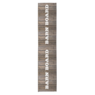 Rustic Barn Board Short Table Runner