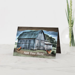 Rustic Barn Card