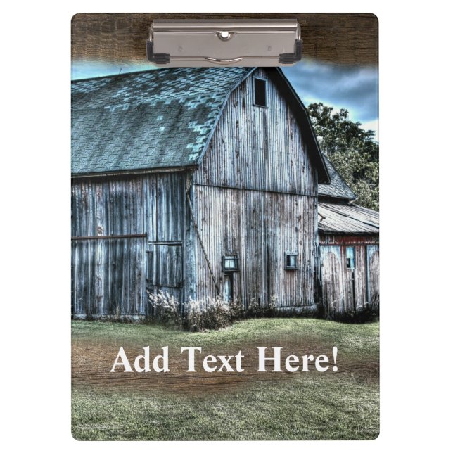 Rustic Barn Clipboard (Front)