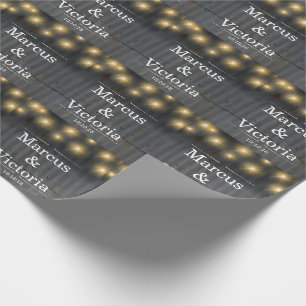 Rustic Barn Corrugated Iron Wedding Wrapping Paper