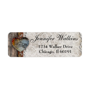 Rustic Barn Country Wedding  Address Labels