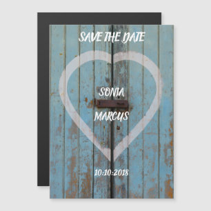 Rustic Barn door wedding Magnetic Invitation