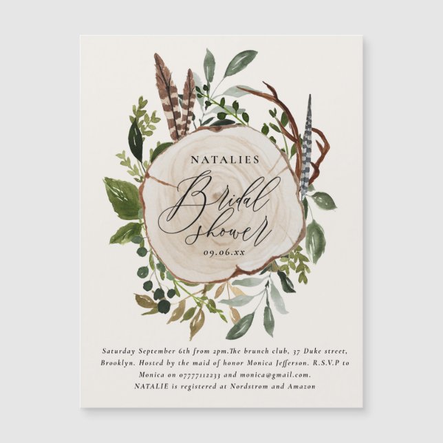 Rustic barn farmhouse botanical bridal shower (Front)