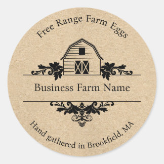 Rustic Barn Farmhouse Product Label
