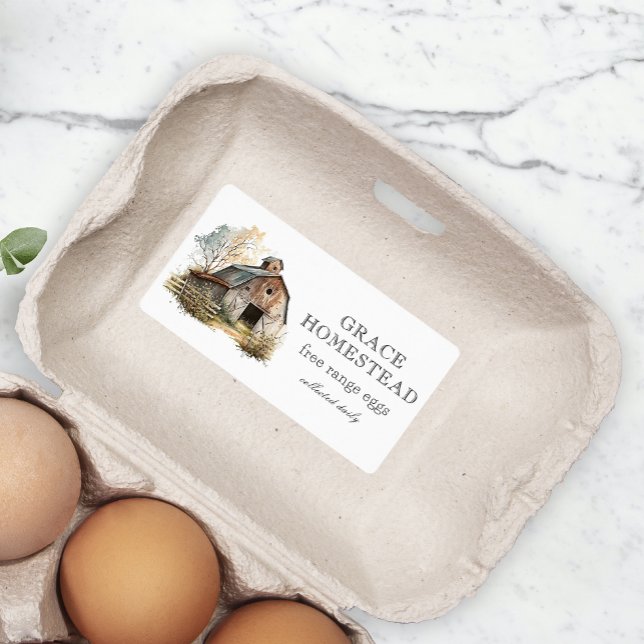 Rustic Barn Homestead Farm Egg Carton (Creator Uploaded)
