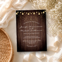 Rustic Barn Lights Wedding