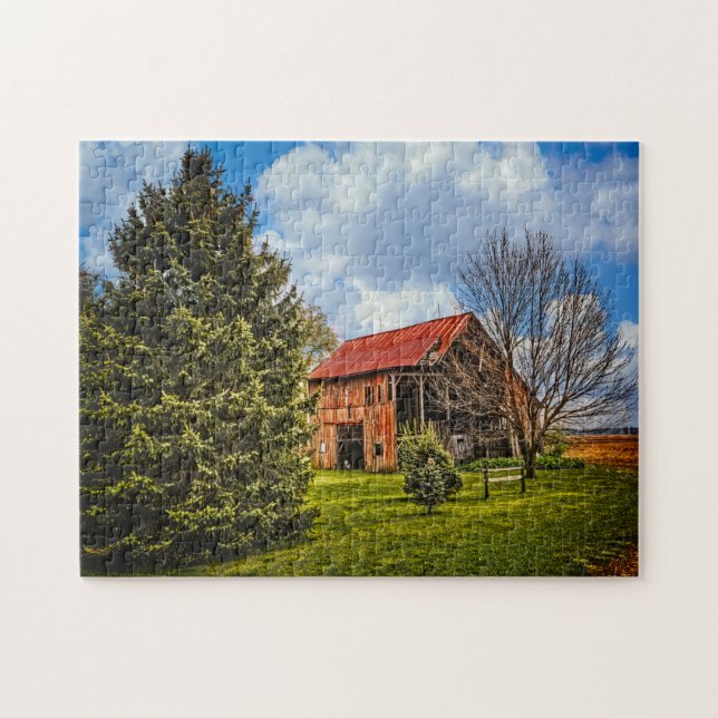 Rustic Barn Ohio. Jigsaw Puzzle (Horizontal)