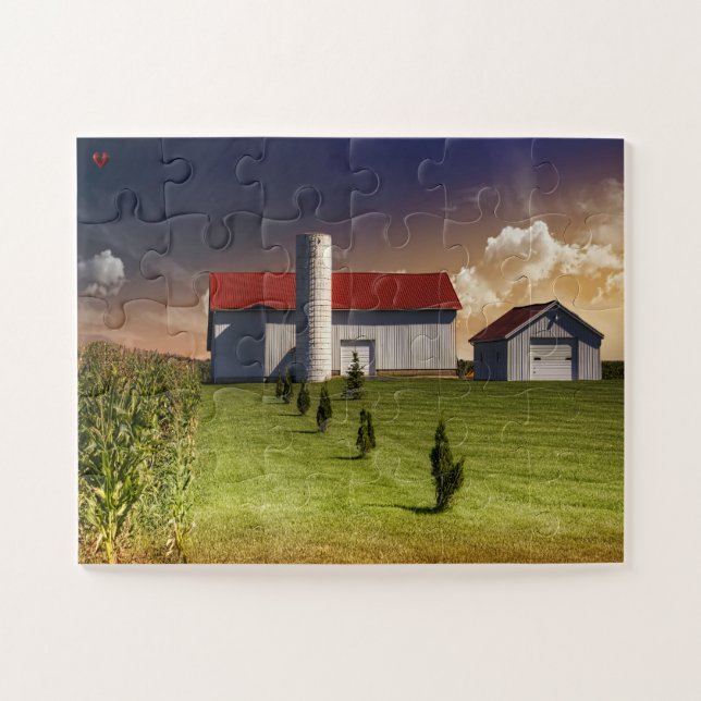 Rustic Barn Ohio Jigsaw Puzzle (Horizontal)