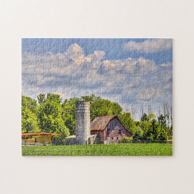 Rustic Barn Ohio. Jigsaw Puzzle (Horizontal)