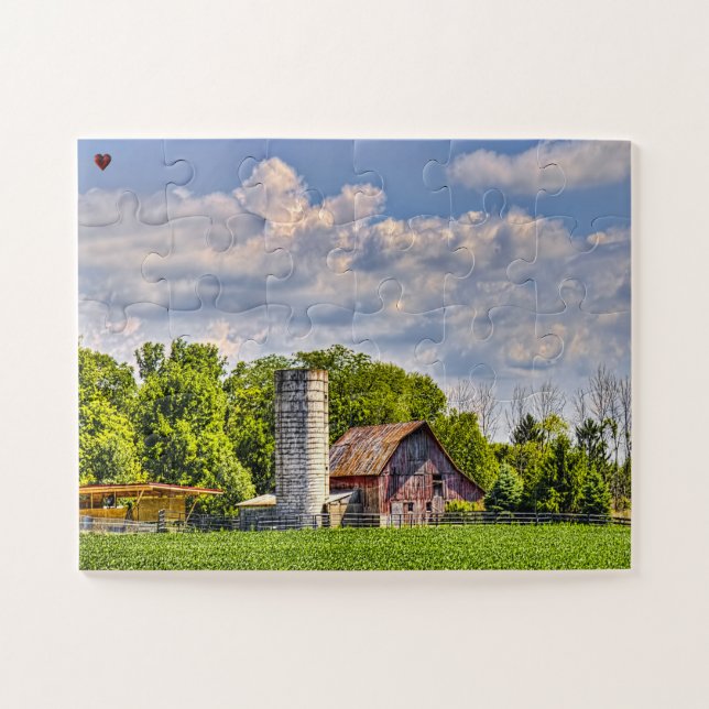 Rustic Barn Ohio Jigsaw Puzzle (Horizontal)